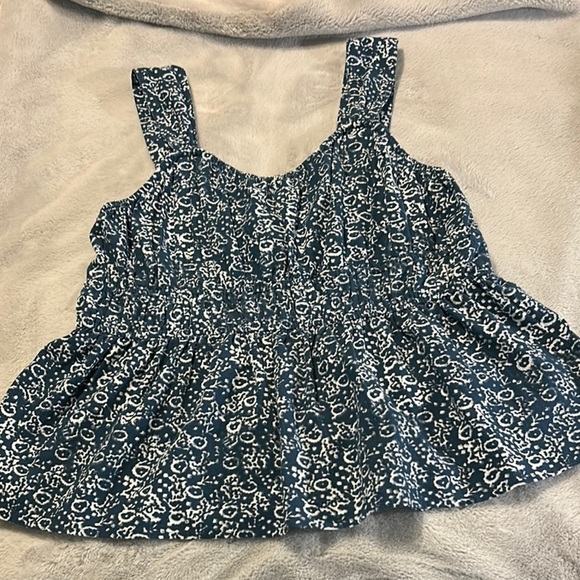 Women's Wonderly Blue Floral Top - Picture 5 of 7